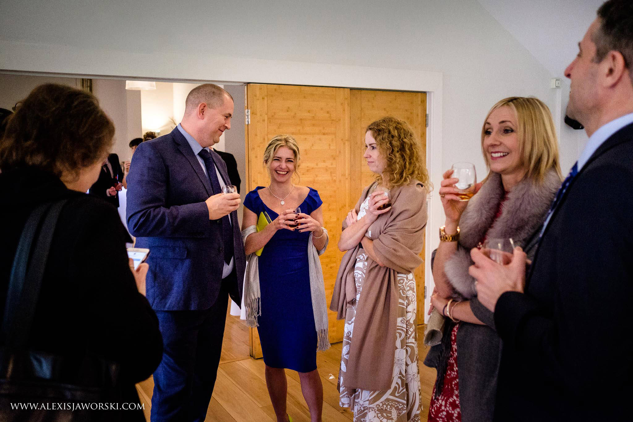 guests during drinks recpetion