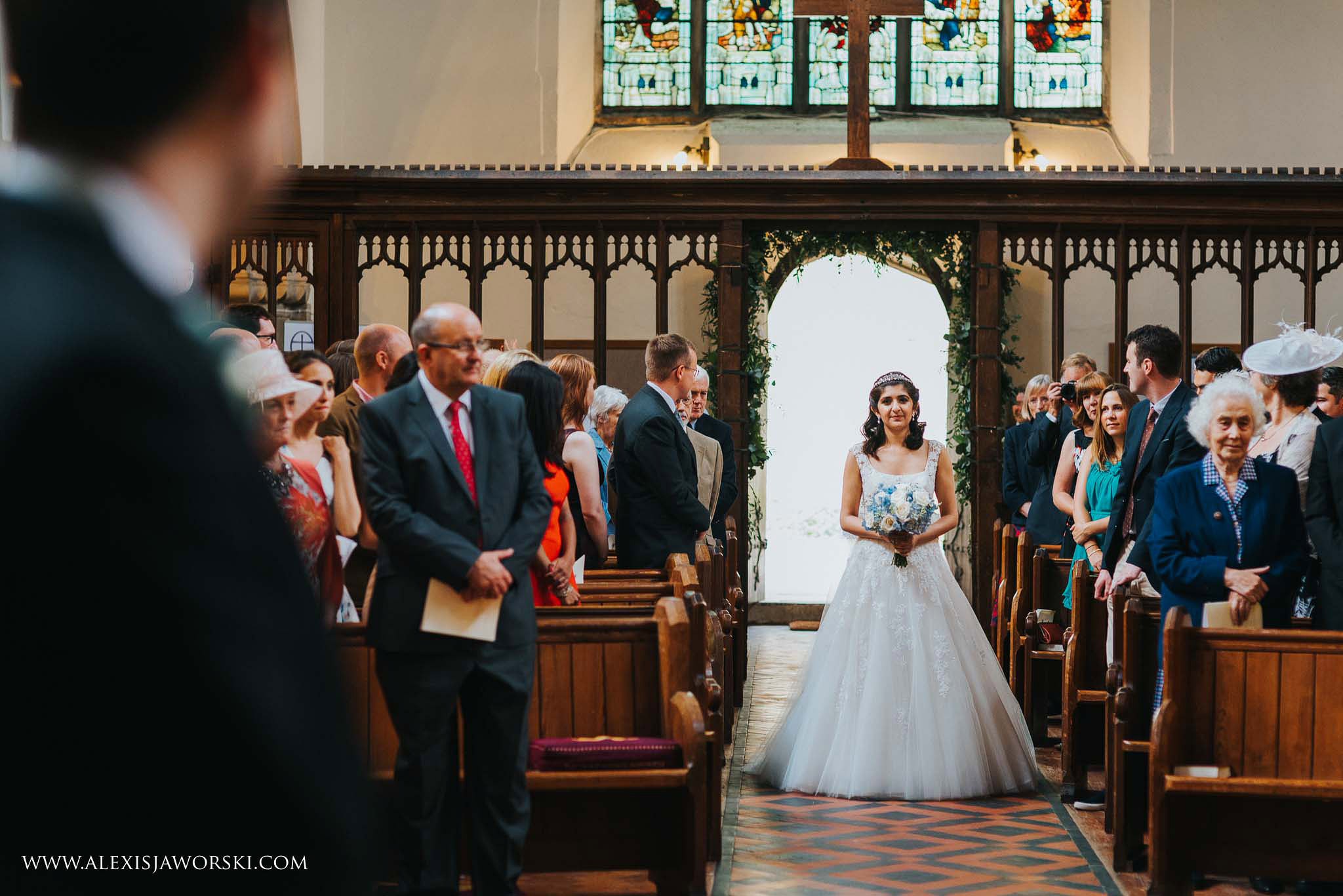 bride walking down the aisle