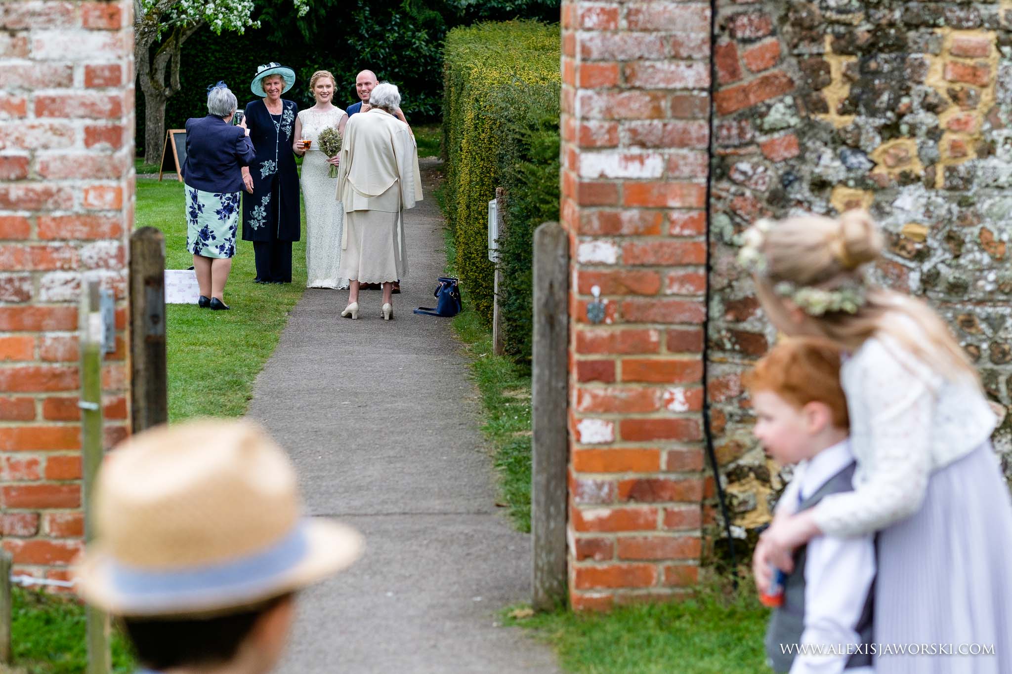 guests arriving at venue