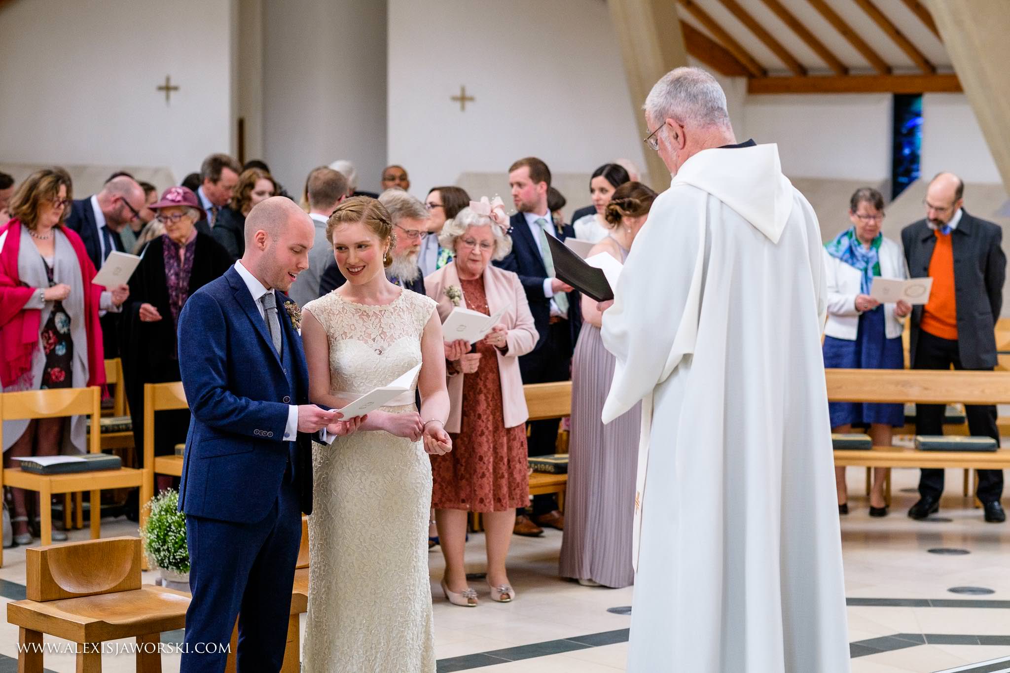 singing hymns at Douai Abbey