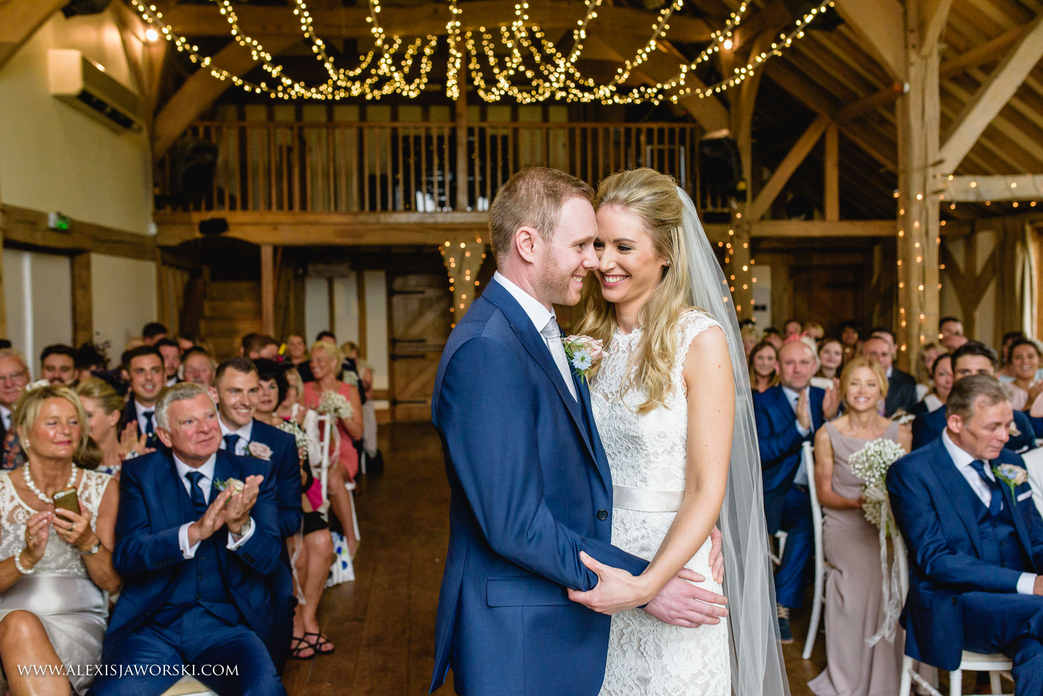 happy moment between bride and goom