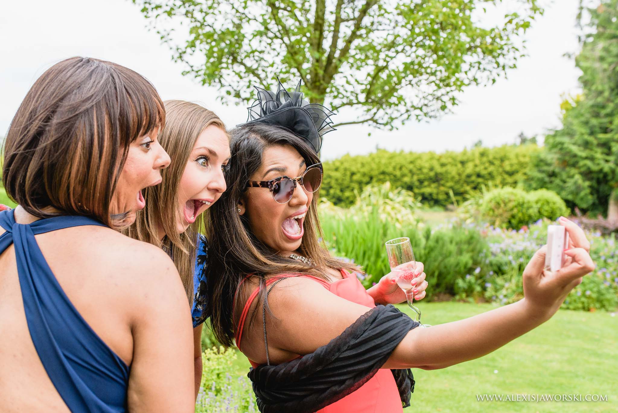 selfie by wedding guests