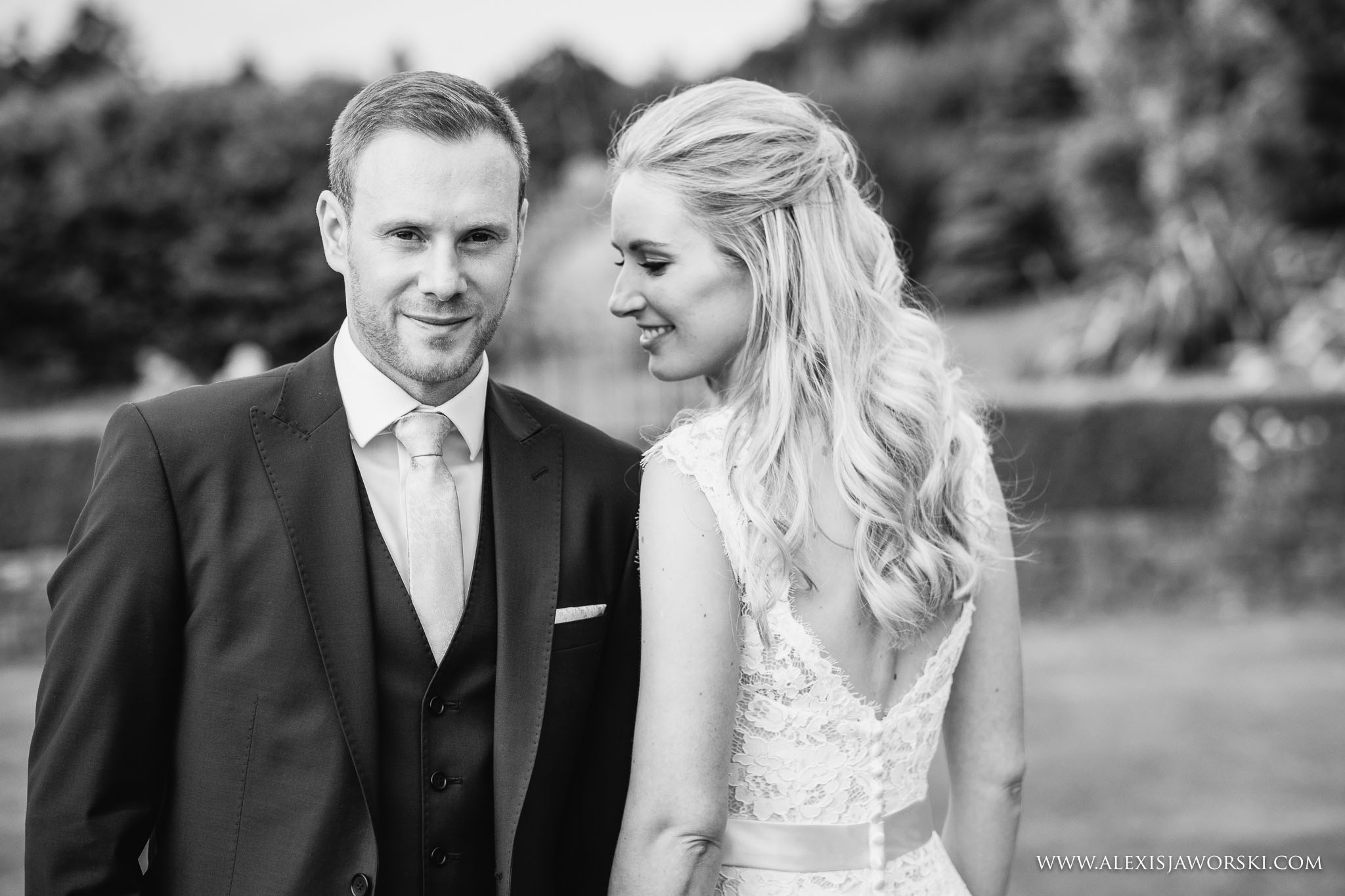 portrait of bride and groom