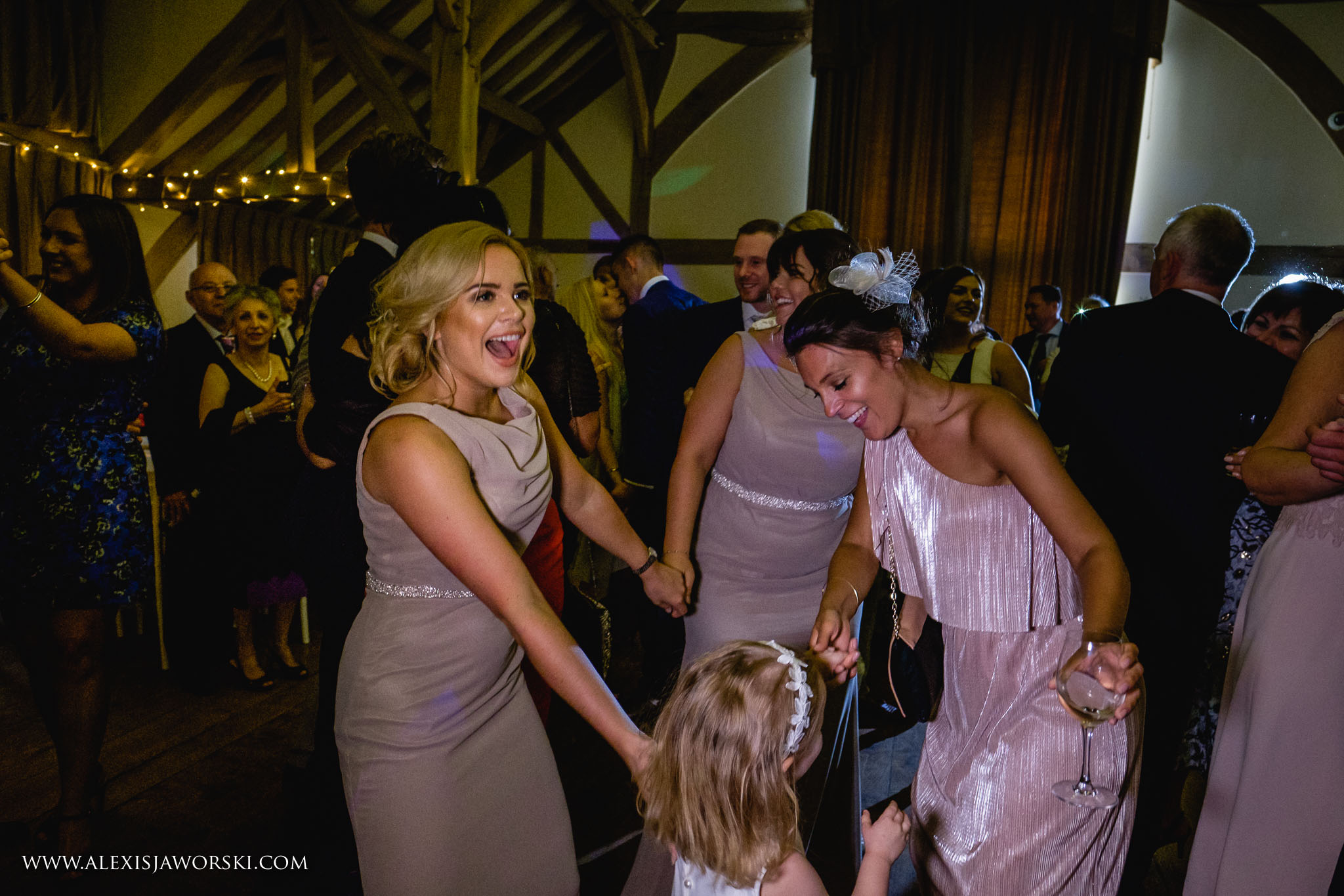 Guests dancing