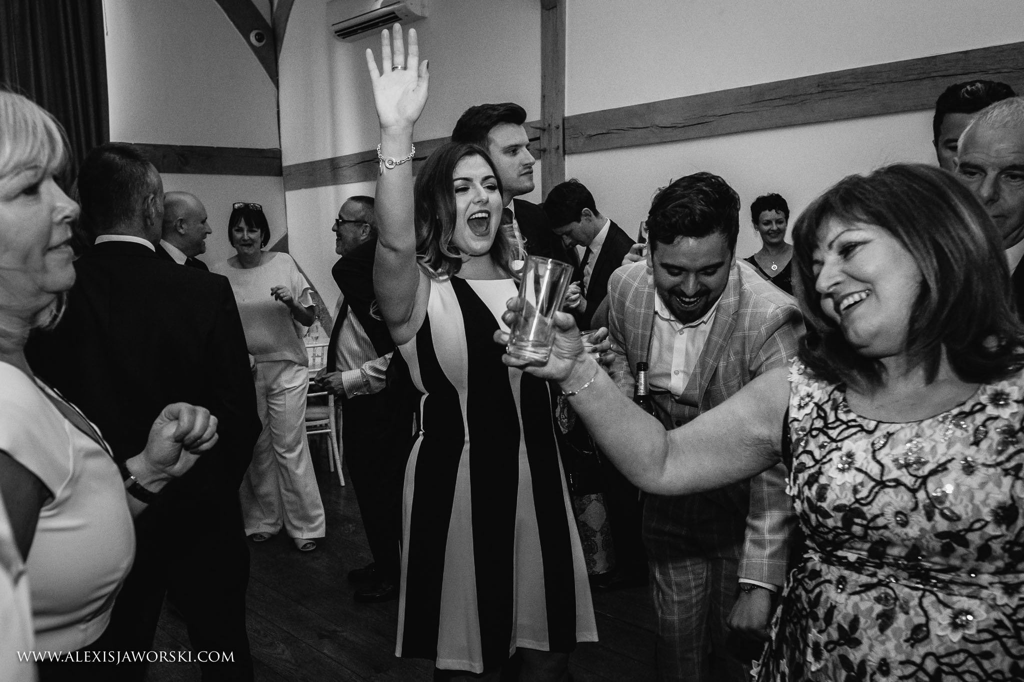 Guests dancing