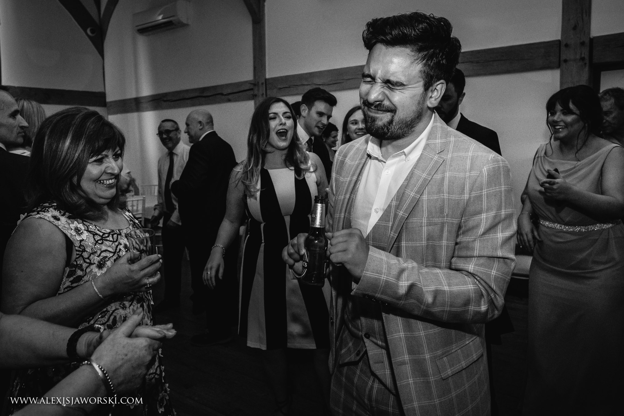 Guests dancing