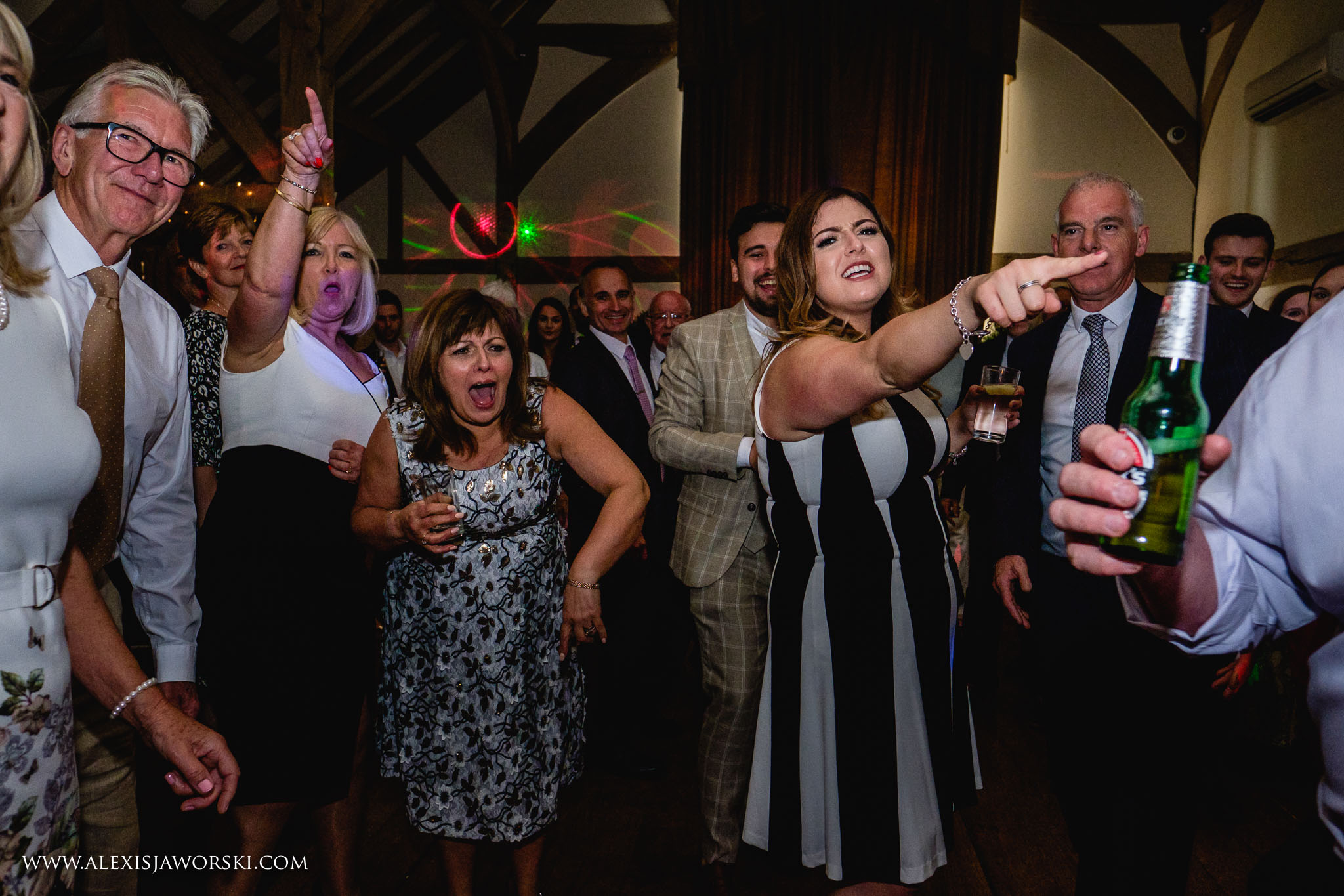 Guests dancing
