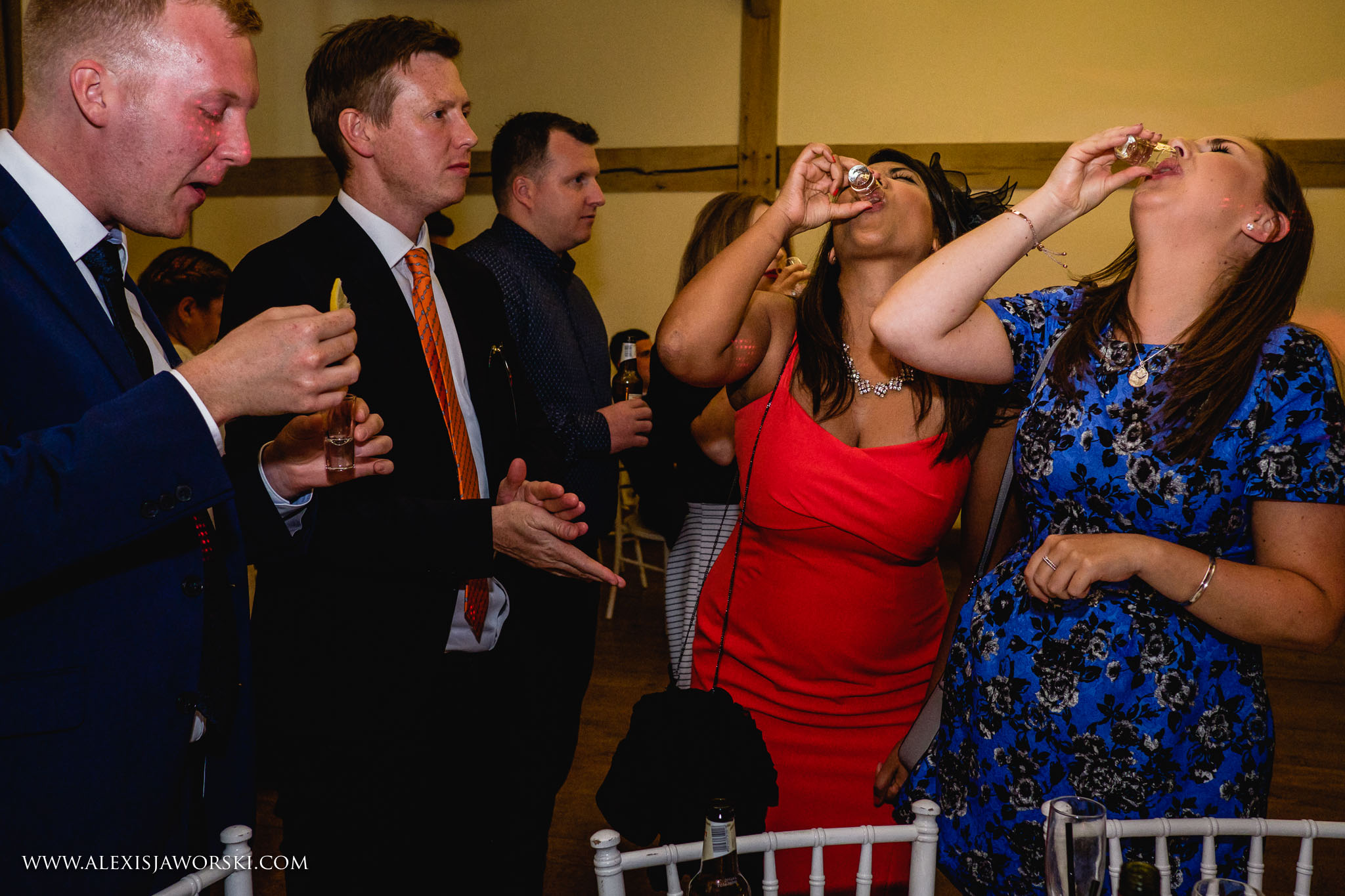 Guests dancing