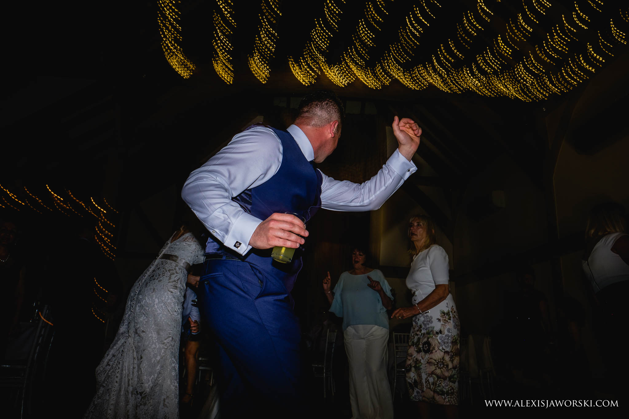 Guests dancing