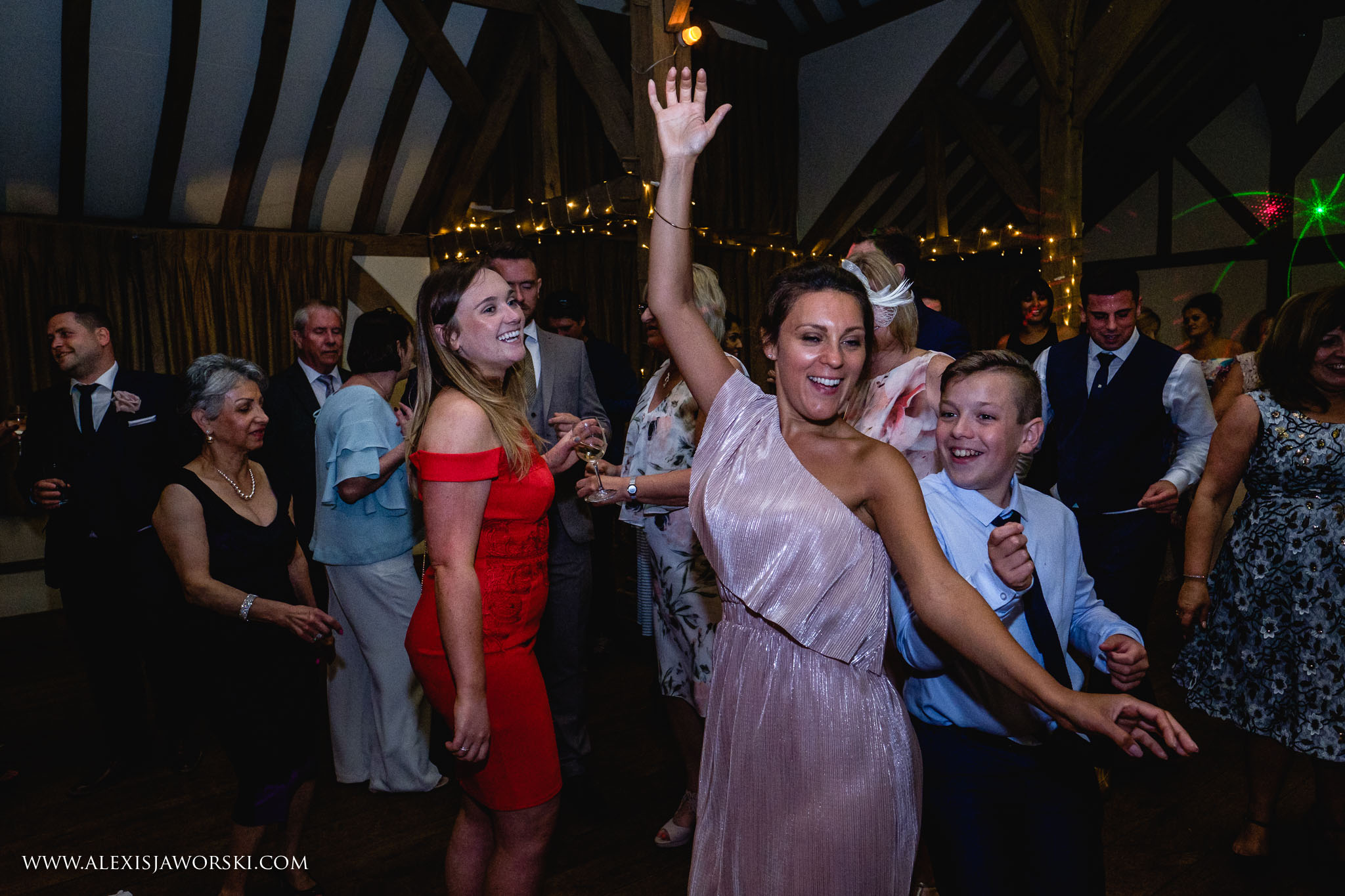 Guests dancing