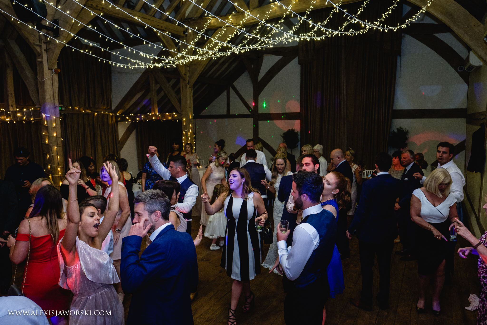 Guests dancing