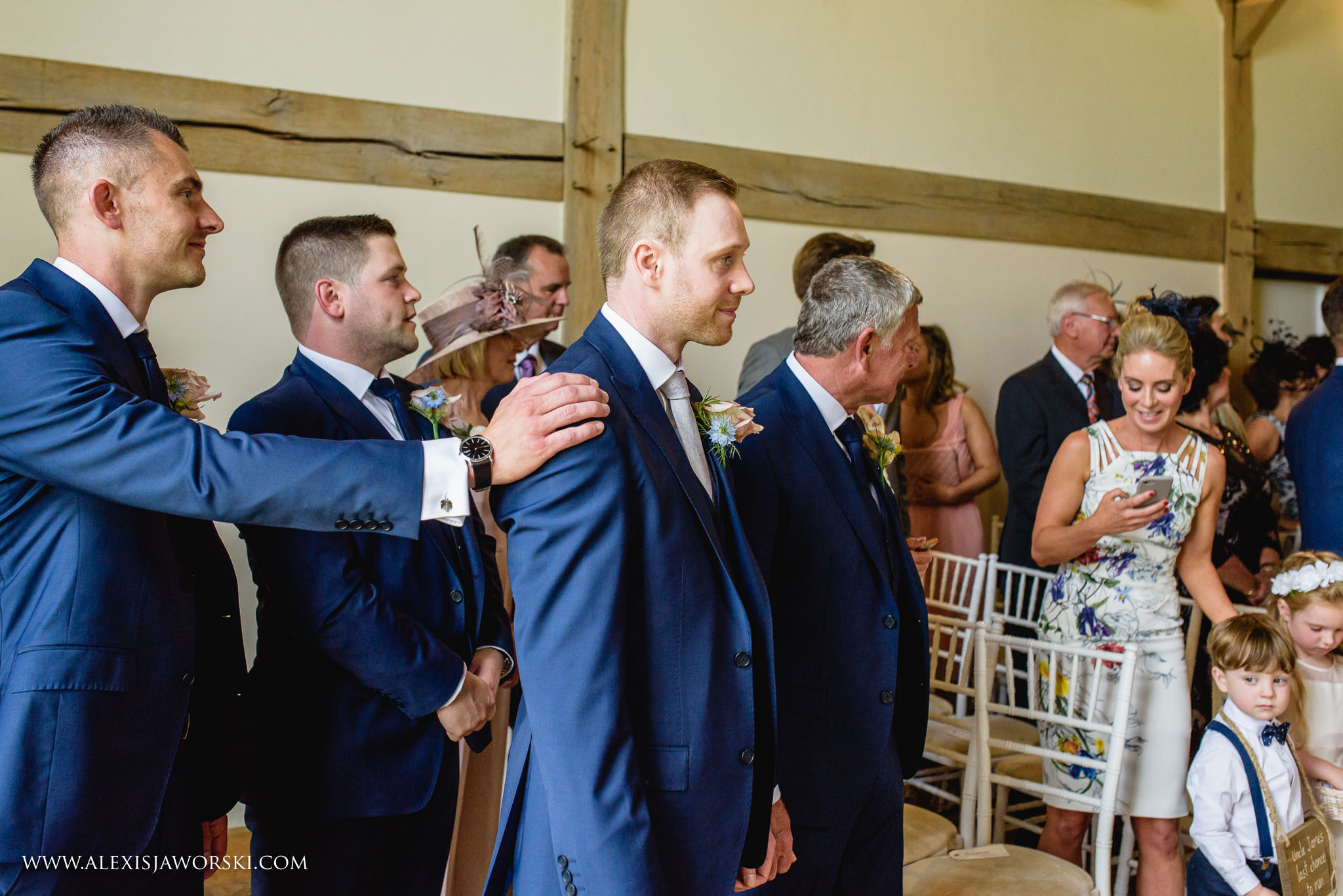 groom waiting for bride