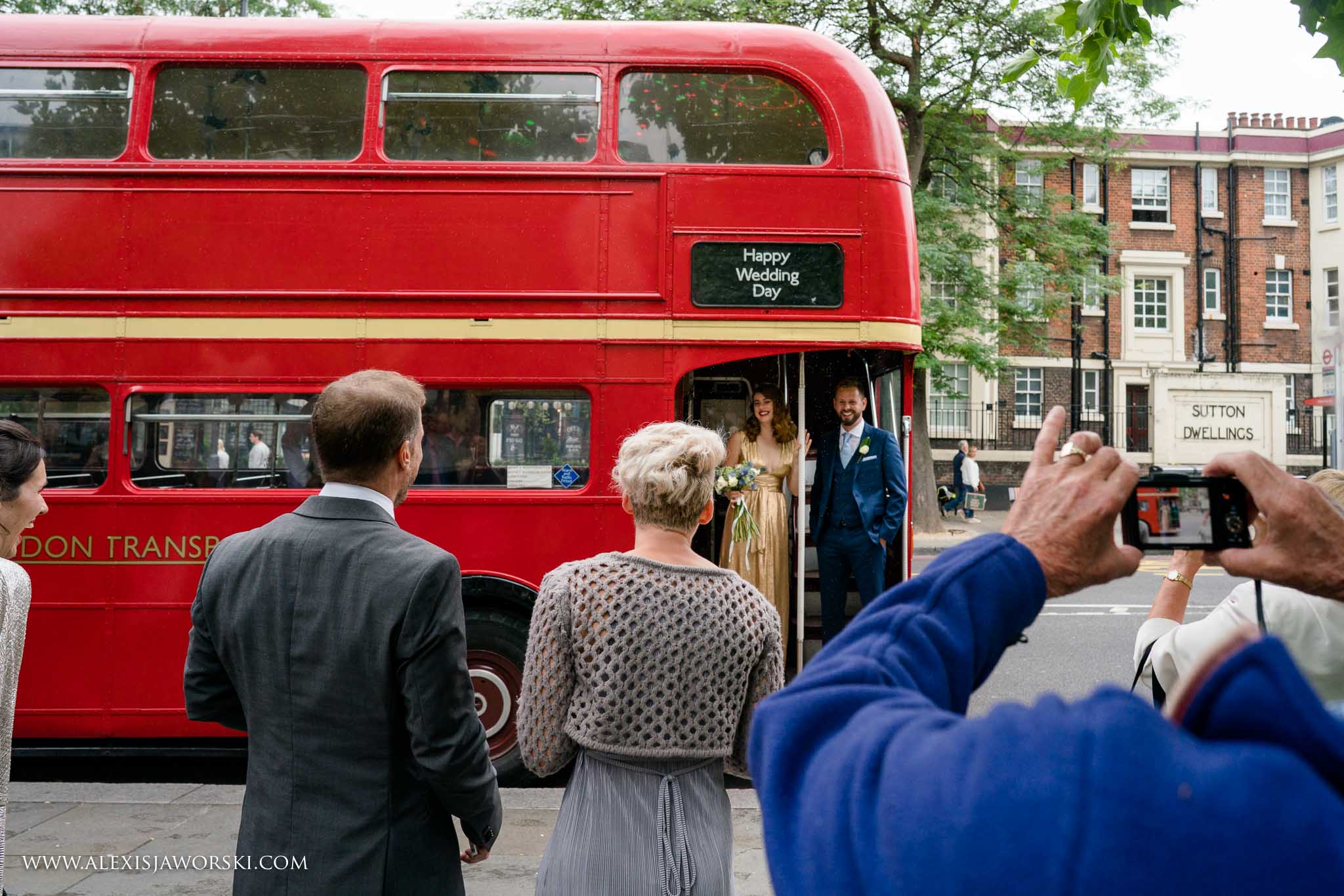 The wedding bus
