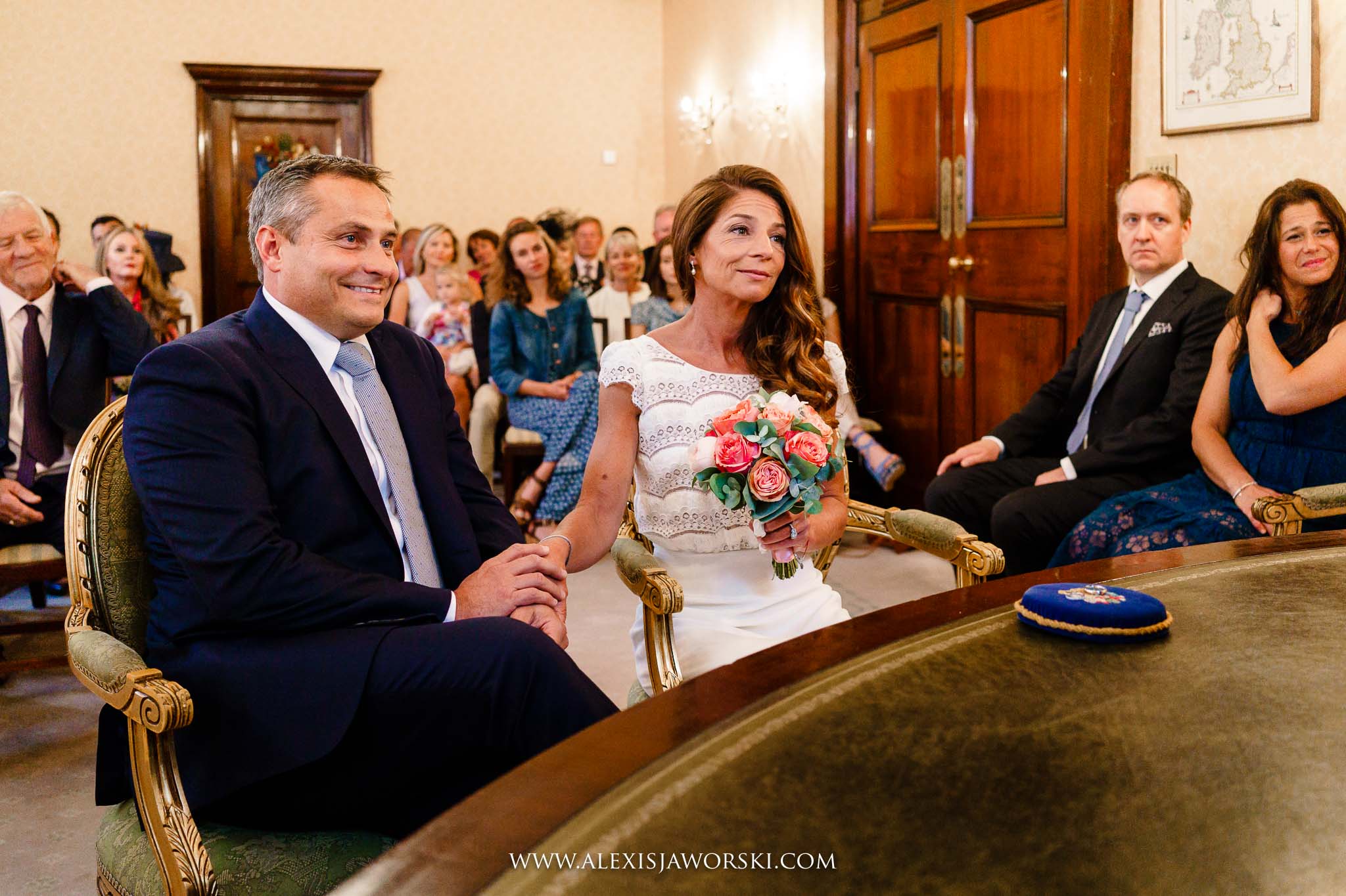 bride and groom during the ceremony