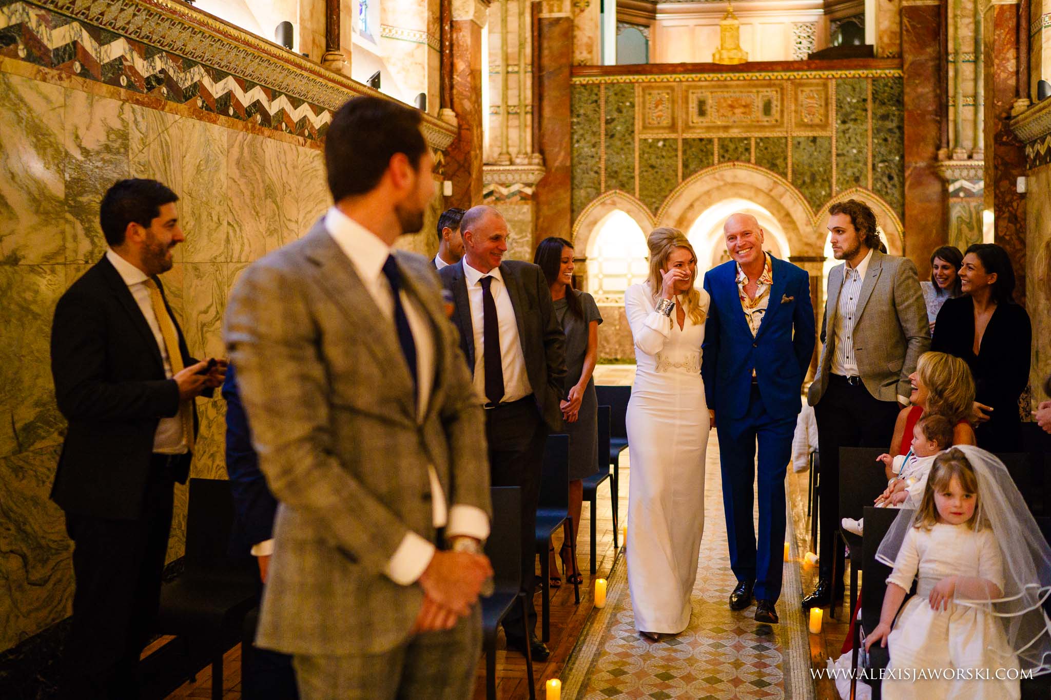 bride walking down the aisle