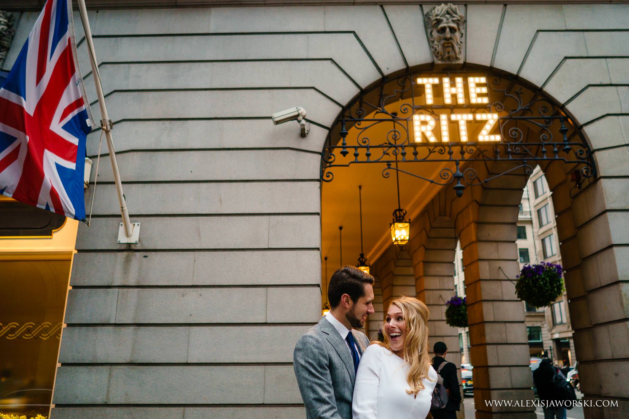 bride and groom portrait