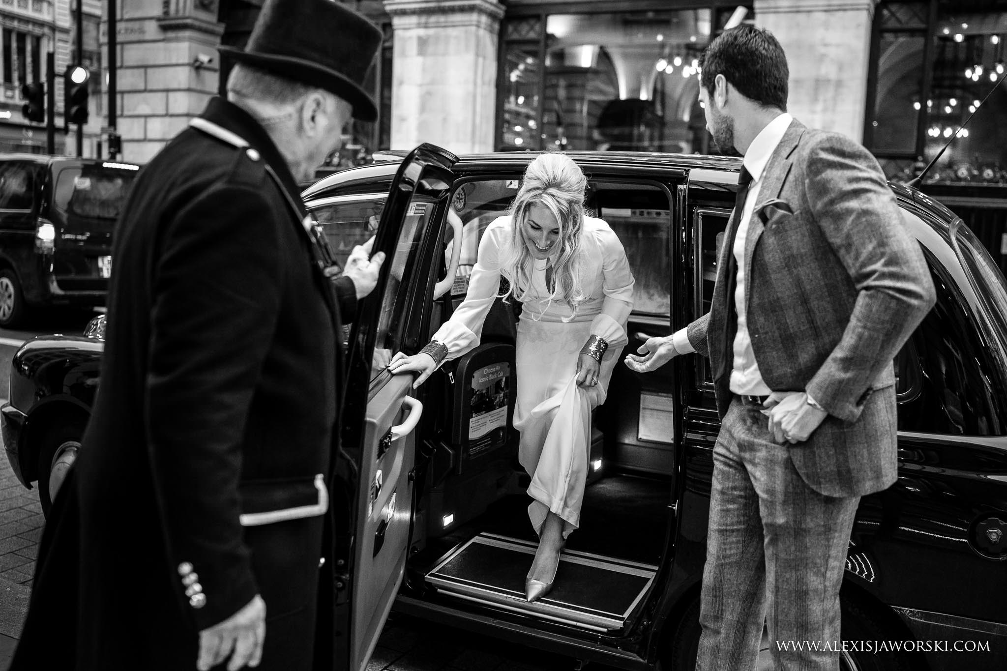 arriving at the Ritz