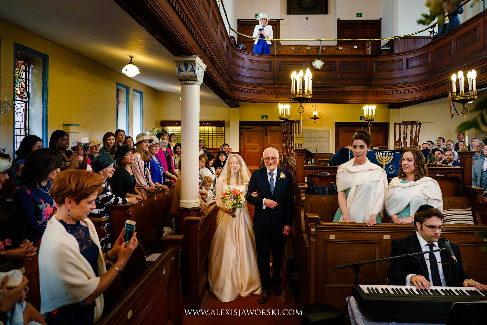 bride walking down the aisle