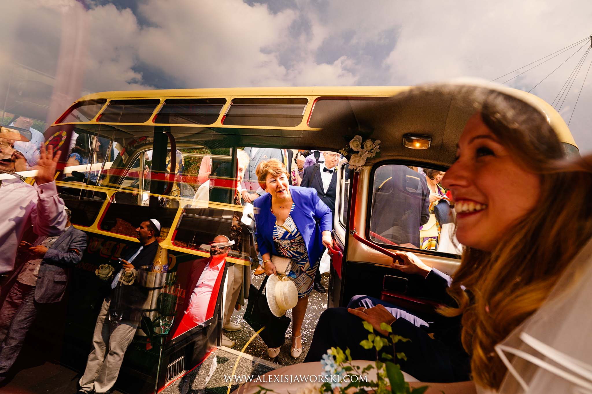 leaving for the reception